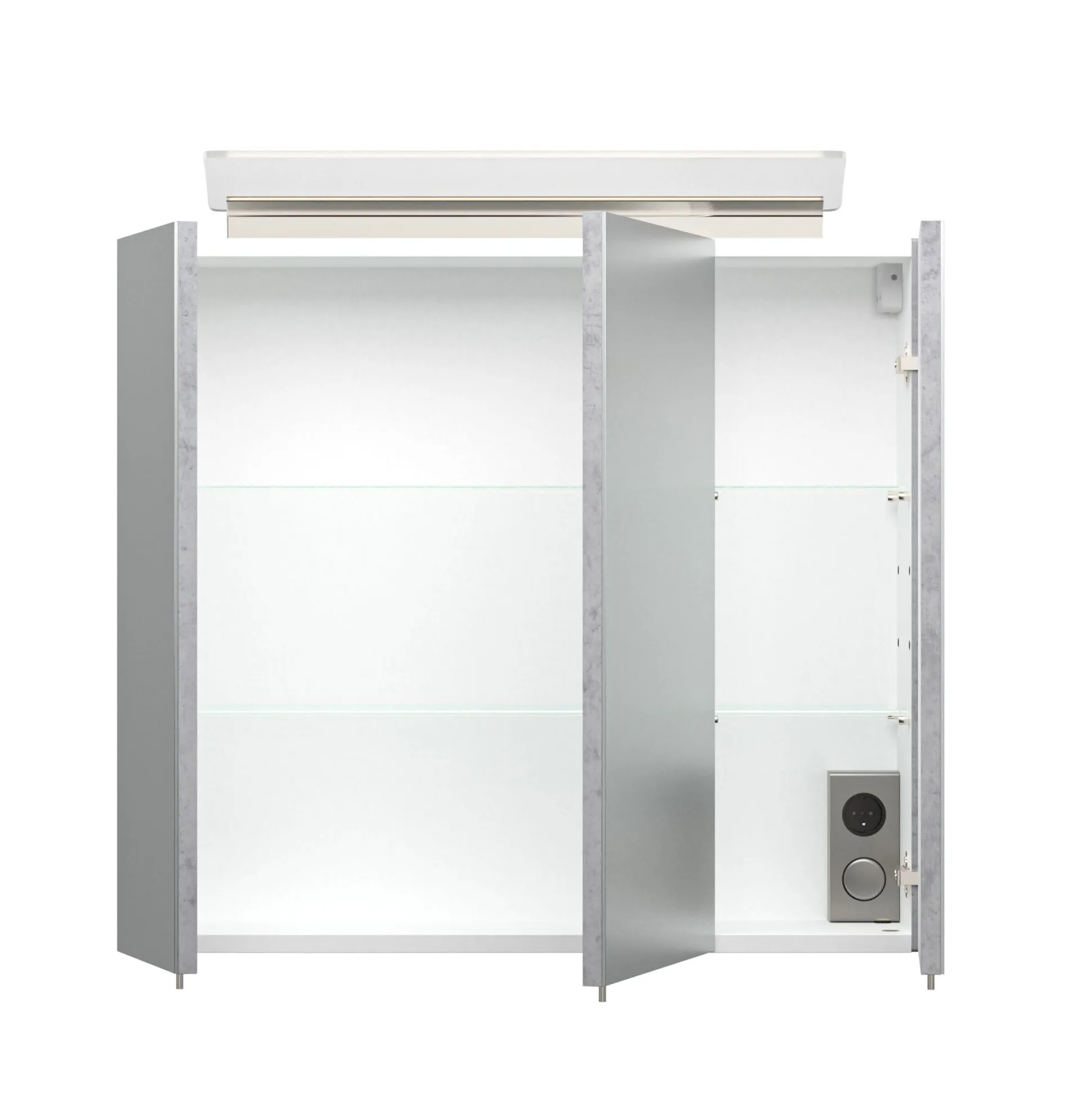 Spiegelkast Aron Beton 70 cm