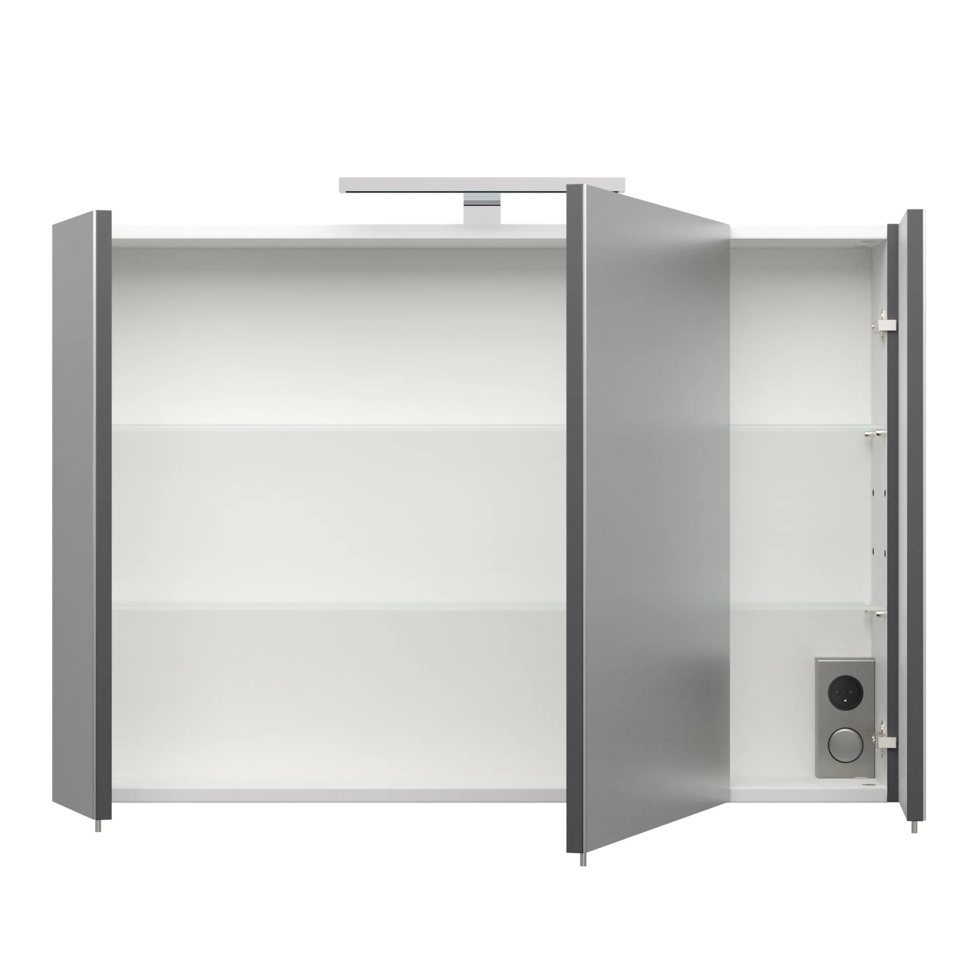 Spiegelkast Levi Antraciet L