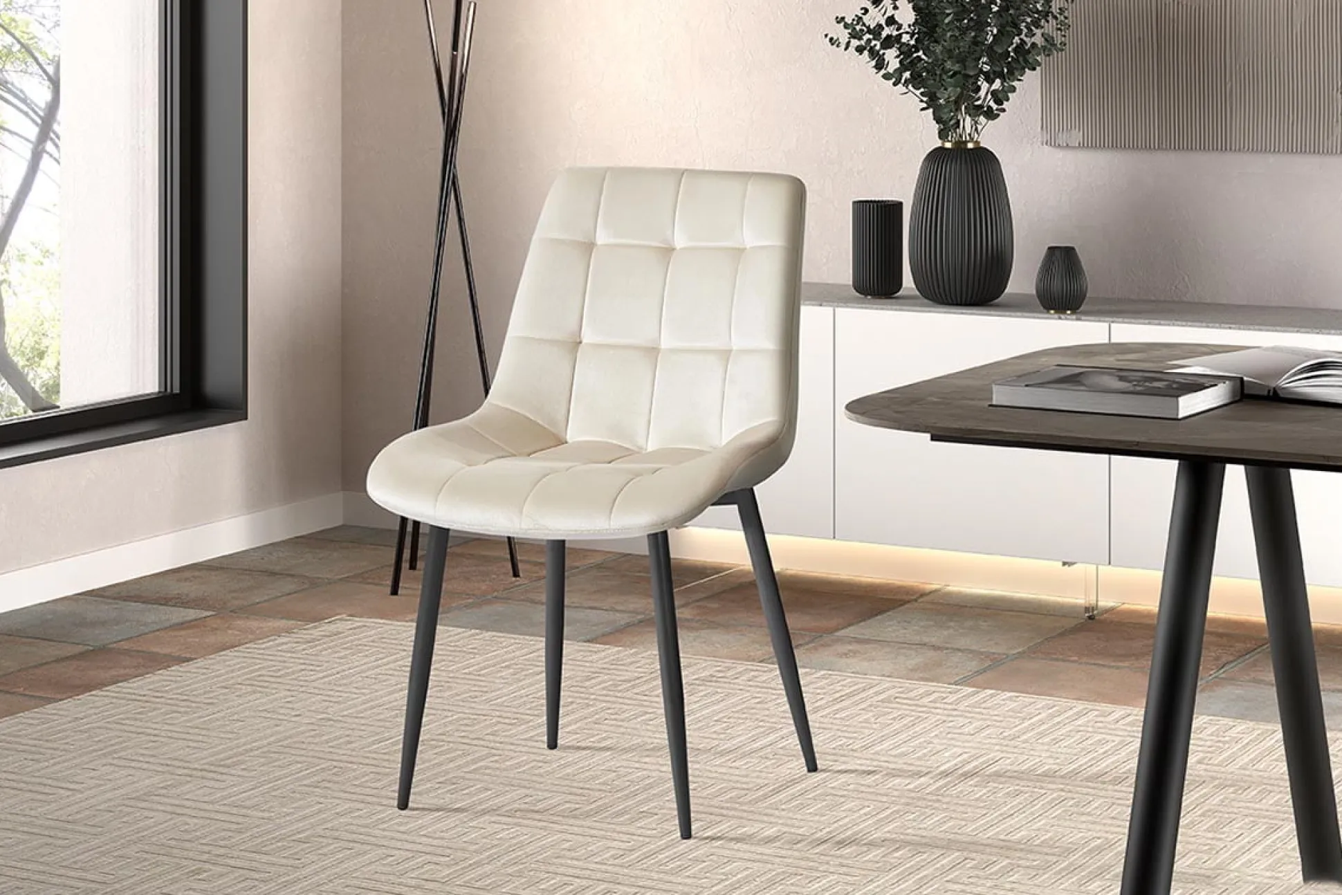 Stoel Alice Beige – Set van 4