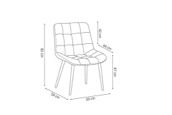 Stoel Alice Taupe – Set van 4