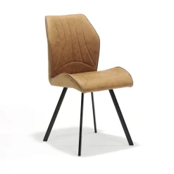Stoel Brenda Cognac – Set van 4