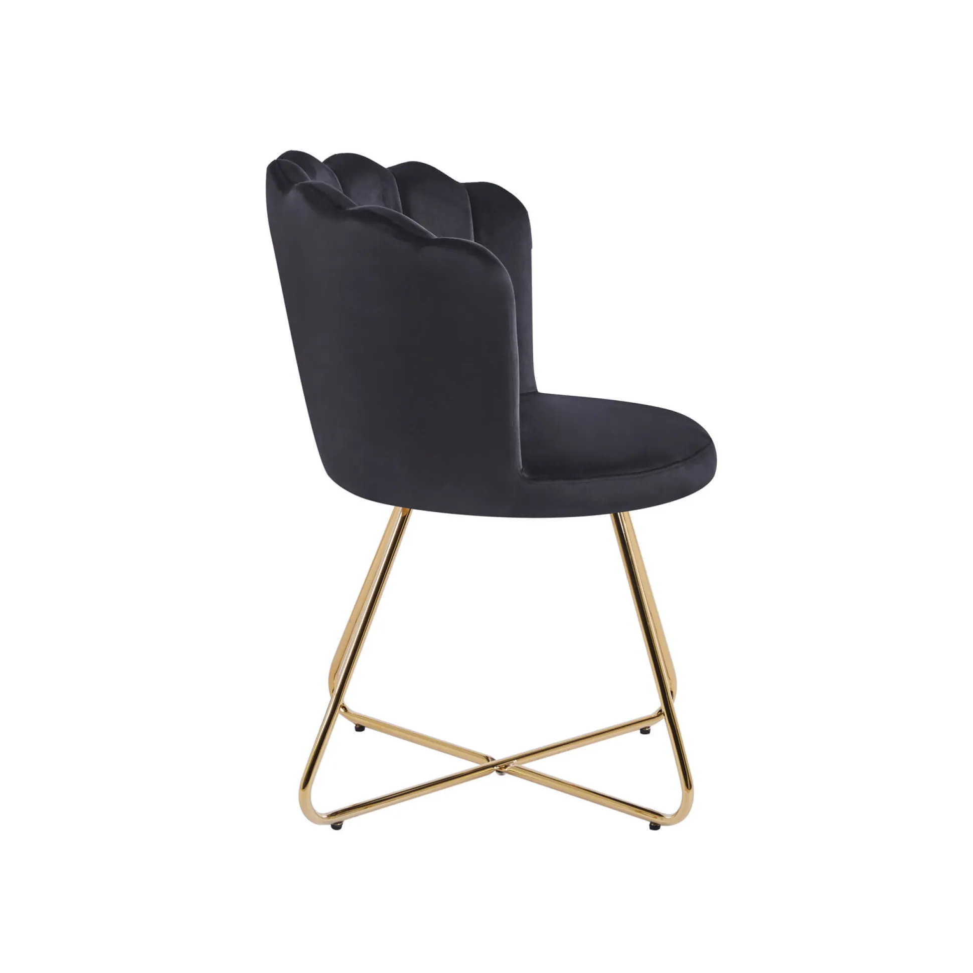 Stoel Chanelle Zwart – Set van 2