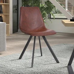 Stoel Collin Bruin – Set van 2