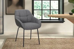 Stoel Dundee Grijs-Donkergrijs – Set van 2