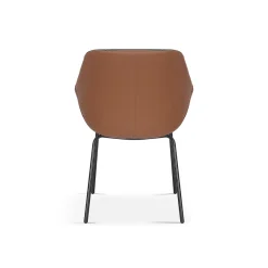 Stoel Dundee Groen-Cognac – Set van 2