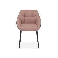 Stoel Dundee Roze-Donkergrijs – Set van 2