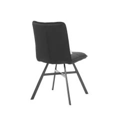 Stoel Gio Zwart Velours – Set van 4