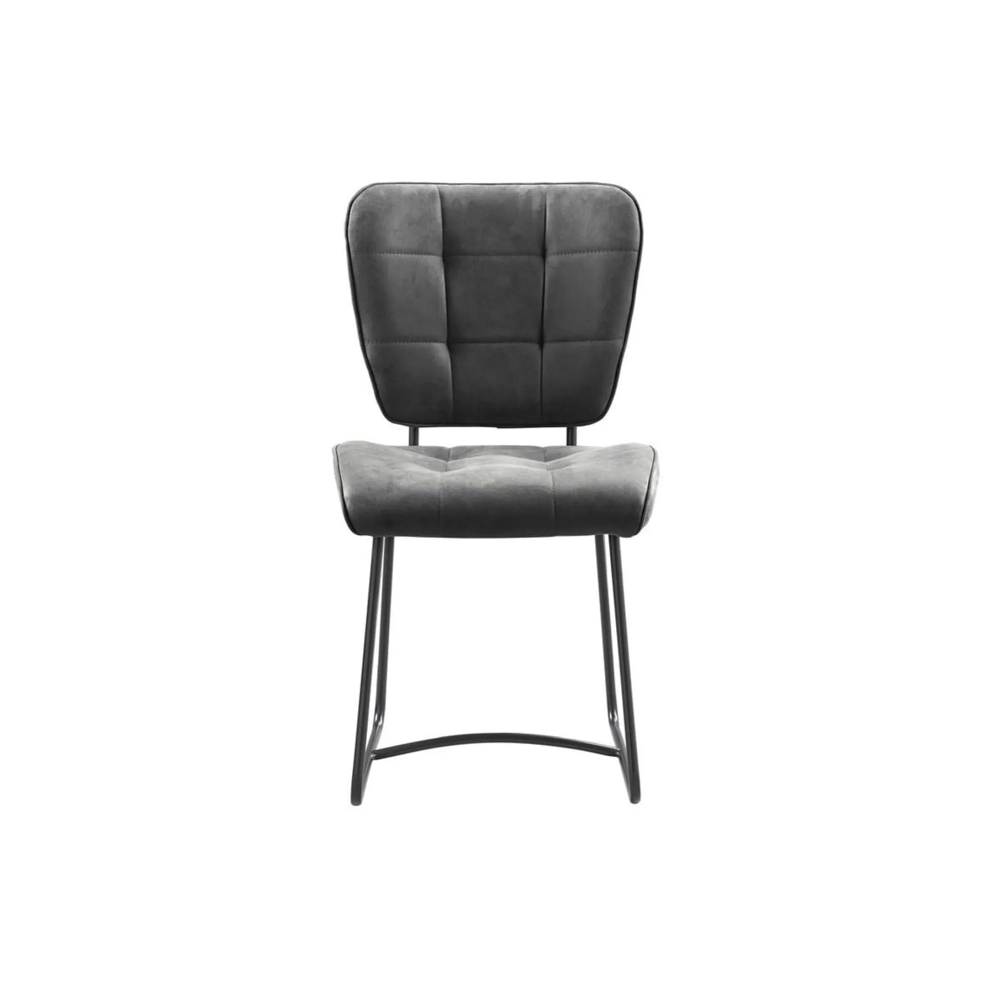 Stoel Henry Antraciet Stof – Set van 2