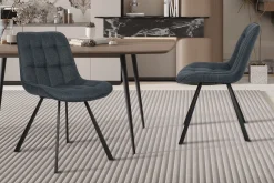 Stoel Johanna Donkerblauw – Set van 2