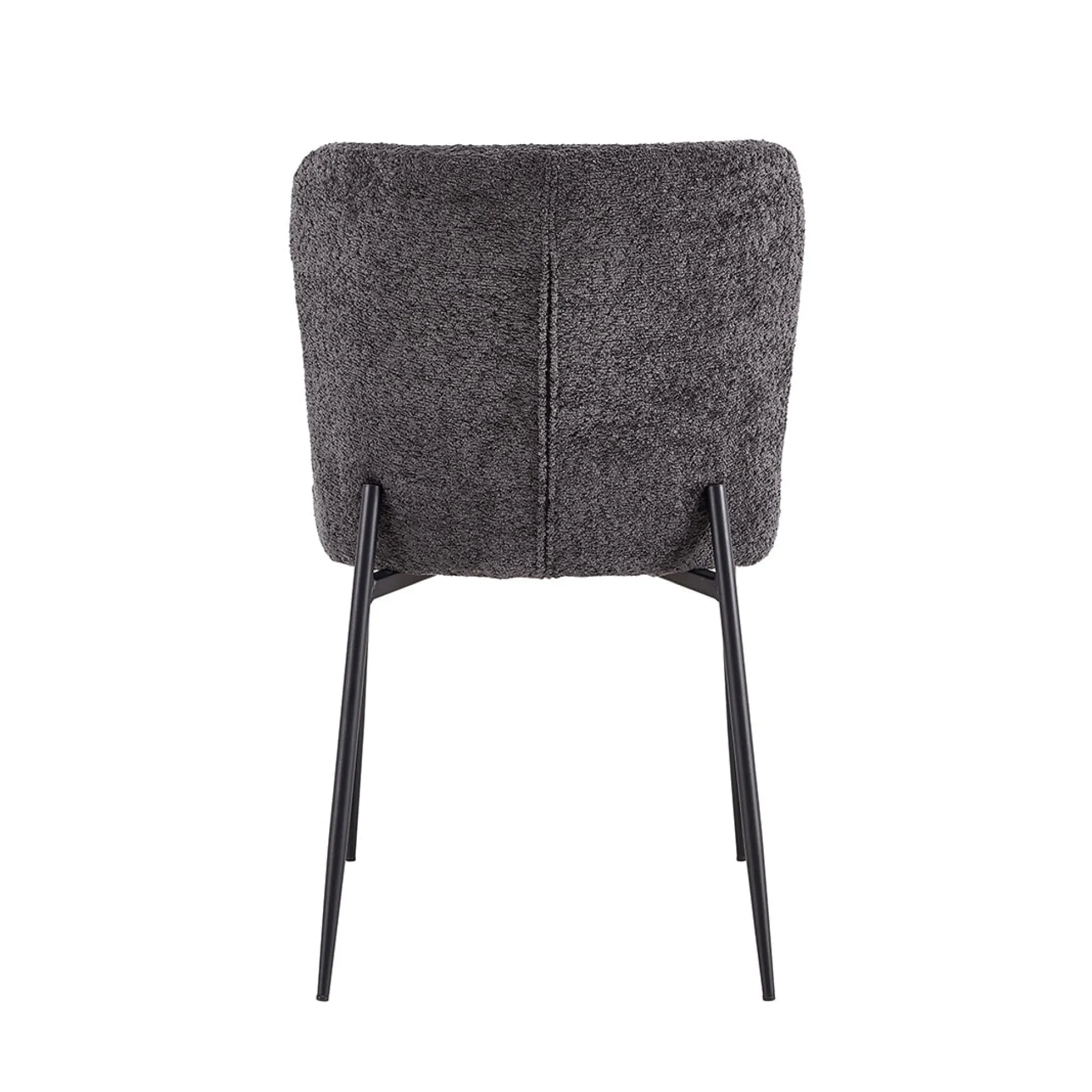 Stoel Jolie Bouclé Donkergrijs – Set van 2