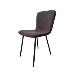 Stoel Kyra Donkergrijs Bouclé – Set van 4