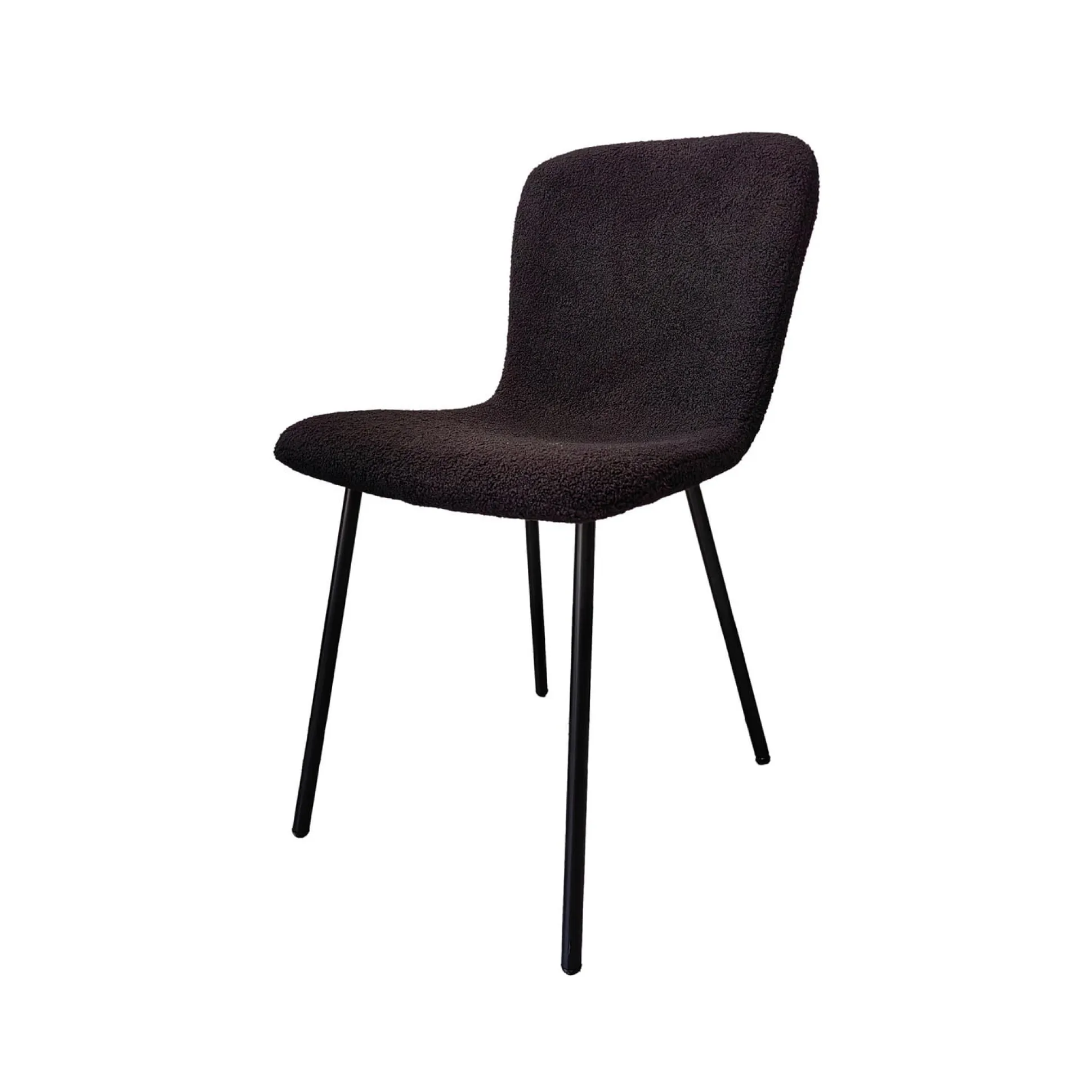 Stoel Kyra Zwart Bouclé – Set van 4