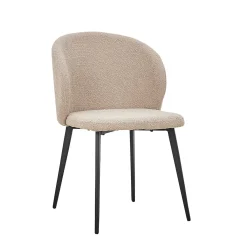 Stoel Lena Bouclé Zand – Set van 2