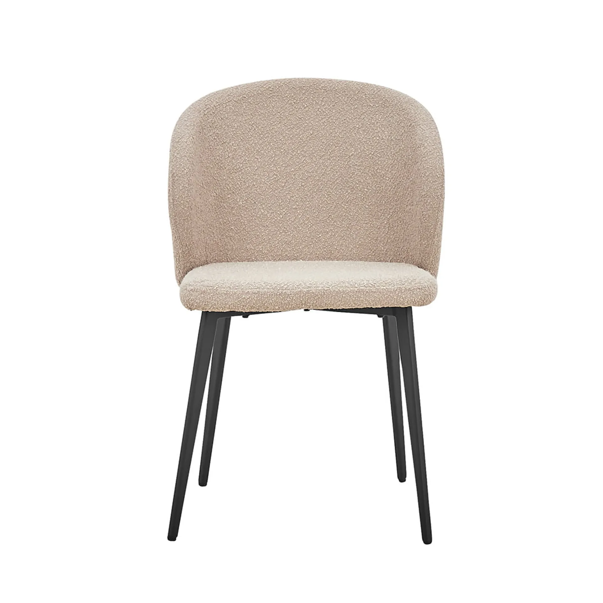 Stoel Lena Bouclé Zand – Set van 2