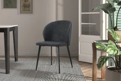 Stoel Lena Donkergrijs – Set van 4