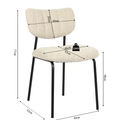 Stoel Lidy Beige – Set van 2