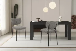 Stoel Lidy Donkergrijs – Set van 2