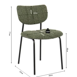 Stoel Lidy Groen – Set van 2