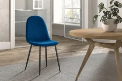 Stoel Lola Donkerblauw – Set van 4