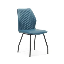 Stoel Louise Blauw – Set van 4