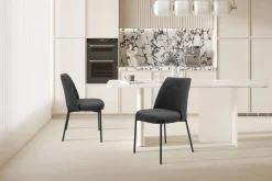 Stoel Lylou Grijs – Set van 2