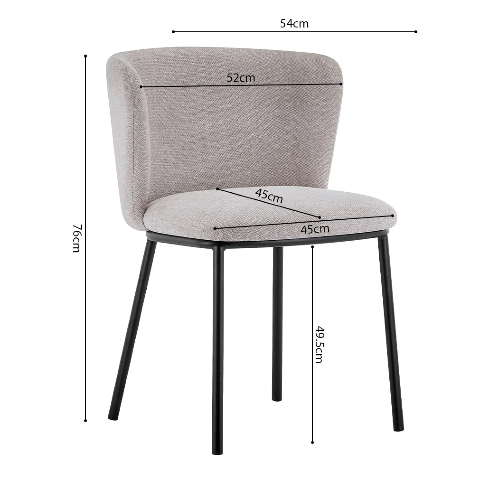 Stoel Lynn Beige – Set van 2