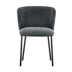 Stoel Lynn Donkergrijs – Set van 2