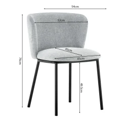 Stoel Lynn Lichtgrijs – Set van 2