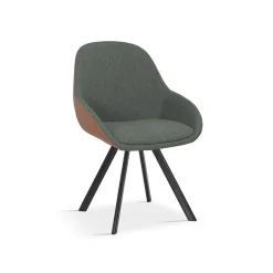 Stoel Malou Groen-Cognac – Set van 2