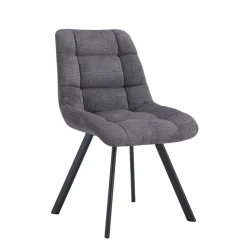 Stoel Margot Donkergrijs – Set van 2