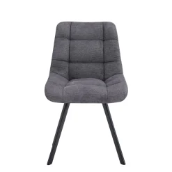 Stoel Margot Donkergrijs – Set van 2