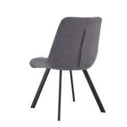 Stoel Margot Donkergrijs – Set van 2