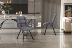 Stoel Margot Donkergrijs – Set van 2