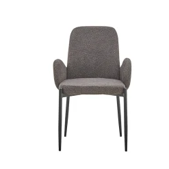 Stoel Maria Bouclé Grijs – Set van 2