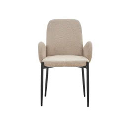 Stoel Maria Bouclé Zand – Set van 2