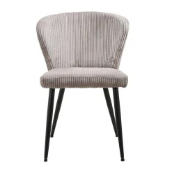 Stoel Marthe Zand Ribstof – Set van 2