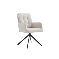 Stoel Mies Beige Stof – Set van 2