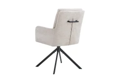 Stoel Mies Beige Stof – Set van 2