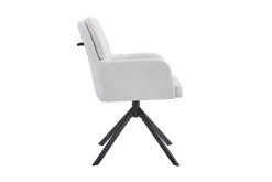 Stoel Mies Ecru Stof – Set van 2