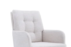 Stoel Mies Ecru Stof – Set van 2