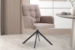 Stoel Mies Zand Stof – Set van 2