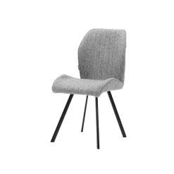 Stoel Mila Grijs Stof – Set van 4