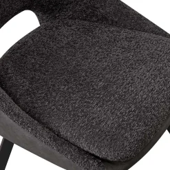 Stoel Nadine Bouclé Grijs – Set van 2