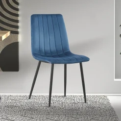 Stoel Nikkie Blauw – Set van 2