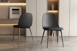 Stoel Noelle Zwart – Set van 2