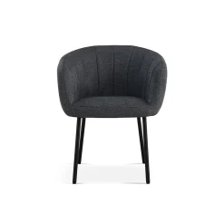 Stoel Pia Donkergrijs – Set van 2