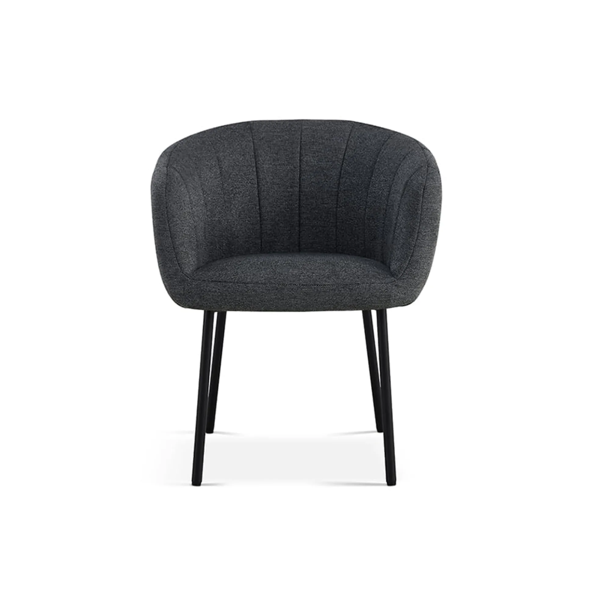 Stoel Pia Donkergrijs – Set van 2