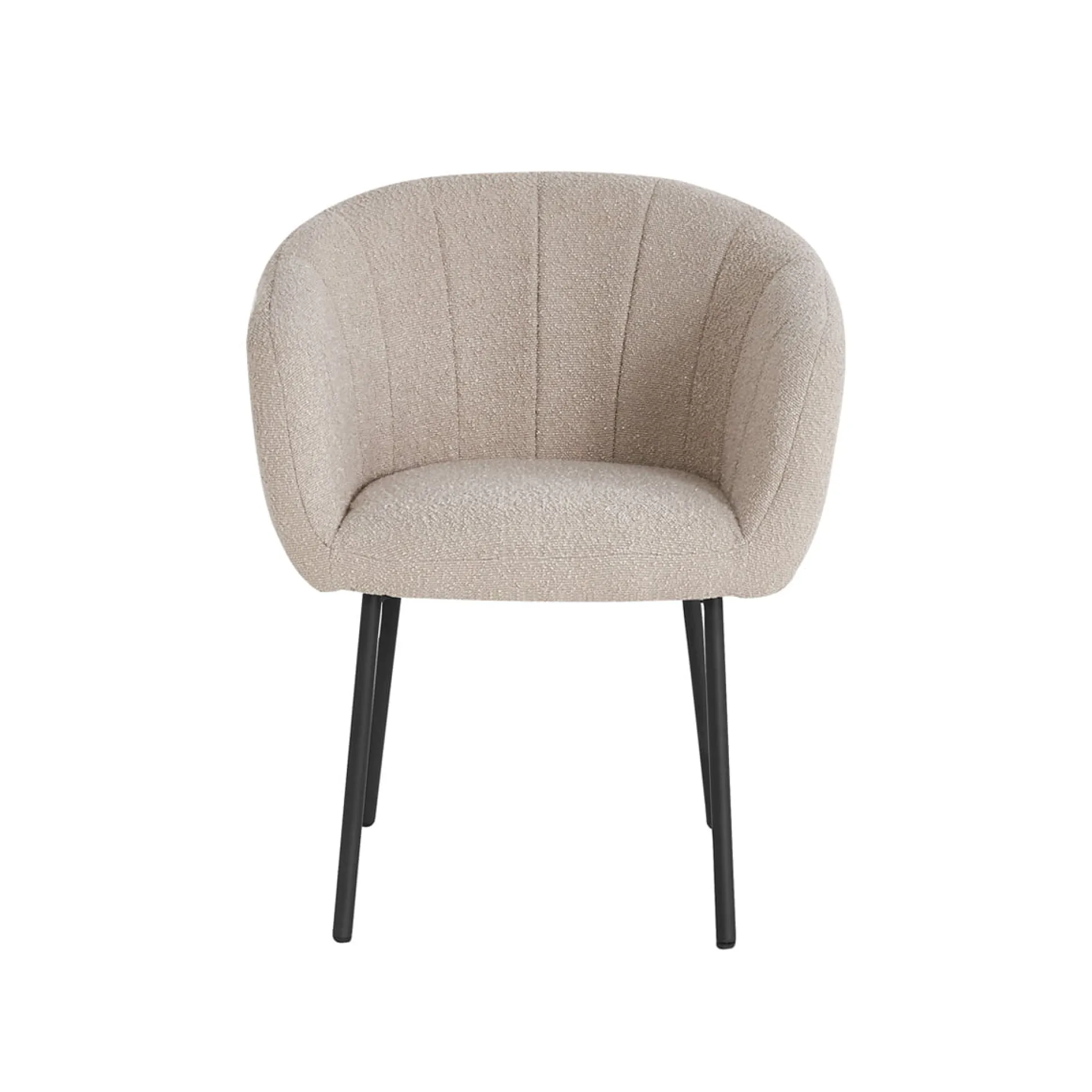 Stoel Pia Zand Bouclé – Set van 2