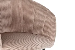 Stoel Pia Zand Ribstof – Set van 2