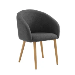 Stoel Romy Zwart – Set van 2